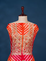 KcPc New Art Silk Bandhani GotapattiWork Salwar Suit KML