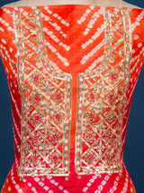KcPc New Art Silk Bandhani GotapattiWork Salwar Suit KML