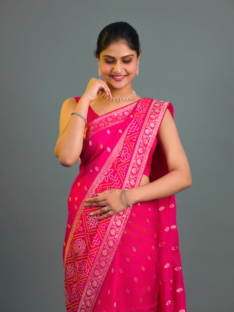 By Banarsi Saree With Festive Wear  