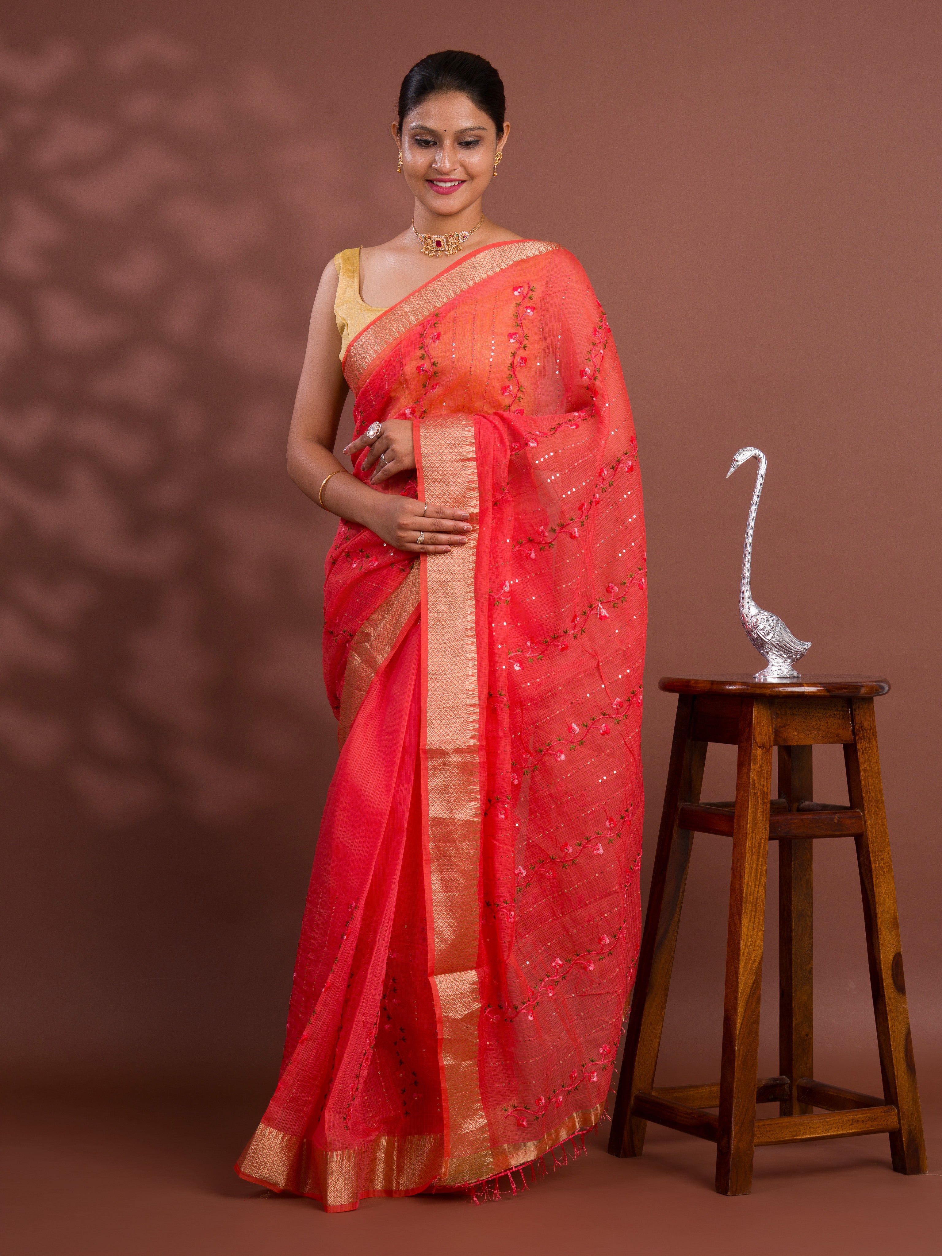 Kota Doria Special saree for casual wear