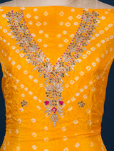 KcPc New Latest Art Silk Bandhani Gotapatti Work Salwar Suit KML