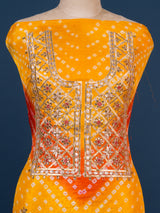 KcPc New Art Silk Bandhani Gotapatti Work Salwar SuitKML