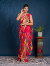 By Bandhani Saree WithFestive Wear