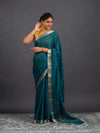 By Letest Elegant Banarasi Saree with Zari Border Perfect for Festive Wear