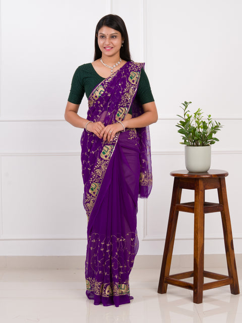 KcPc New Vibrant Traditional Look with Soft Georgette Saree JAY