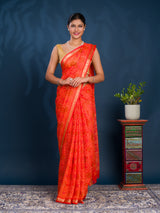By Bandhani Saree With Casual wear