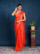 By Bandhani Saree With Casual wear