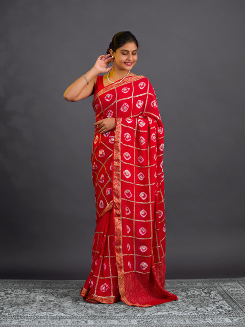 KcPc New Graceful Georgette Banarasi Saree Perfect for Festive Wear Tari Handwork PRF