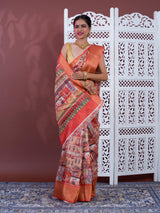 KcPc Latest Cotton Silk Kalamkari Style Zari Weaving SareeSTL