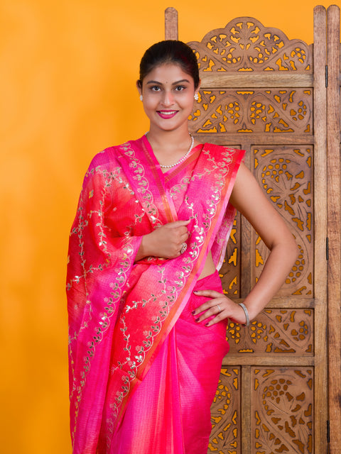 By Bollywood Saree With Traditional Wear