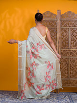 By Printed Saree With Casual Wear