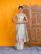 By Printed Saree With Casual Wear
