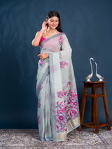 By Kanchi Linen South Indian Saree 