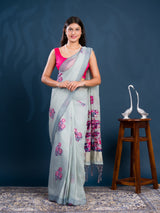 By Kanchi Linen South Indian Saree 