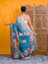 By Printed Saree With Casual Wear