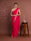 KcPc New arrival Pure ojariya Chinon Beautiful Zari border Pallu saree,MAHA