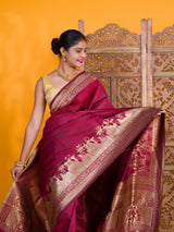By Soft Silk Banarasi With Causal Wear Saree