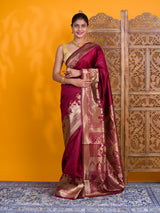 By Soft Silk Banarasi With Causal Wear Saree