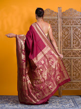 By Soft Silk Banarasi With Causal Wear Saree