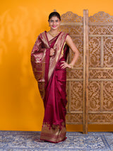 By Soft Silk Banarasi With Causal Wear Saree