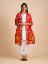 By Marwadi Gharchola Silk Bandhani Chunri Dupatta