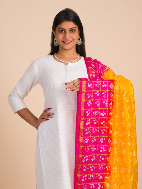 Traditional Ghatchola Bandhani Art Silk Dupatta