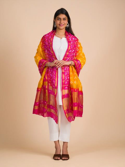 Traditional Ghatchola Bandhani Art Silk Dupatta