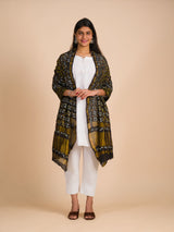 By Ghatchola Bandhej silk Dupattas Black