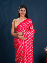 By Latest Leheriya Saree With Gotapatti Border
