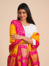 KcPc Traditional Ghatchola Bandhani Art Silk Dupatta