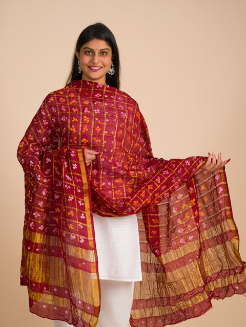 By Special New Ghatchola Silk Bandhej Dupatta