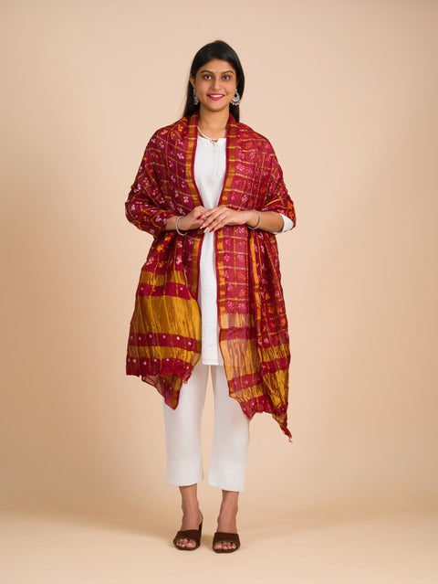 By Special New Ghatchola Silk Bandhej Dupatta