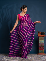 Leheriya StyleSaree With Casual Wear