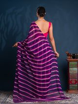Leheriya StyleSaree With Casual Wear