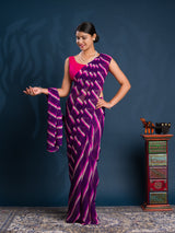 Leheriya StyleSaree With Casual Wear