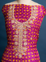 KcPc New Launch Bandhani Art Silk Suit with Gota Patti Work Suot KML