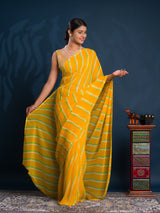 Leheriya StyleSaree With Casual Wear