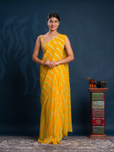 Leheriya StyleSaree With Casual Wear