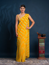 Leheriya StyleSaree With Casual Wear