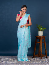By Bandhani Saree With Casual Wear