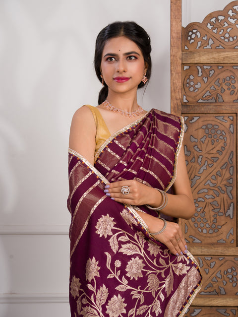 By Banarasi Saree With Festive Wear