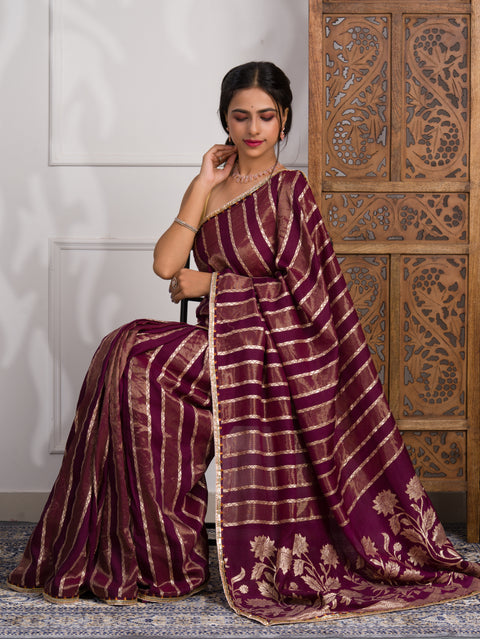 By Banarasi Saree With Festive Wear