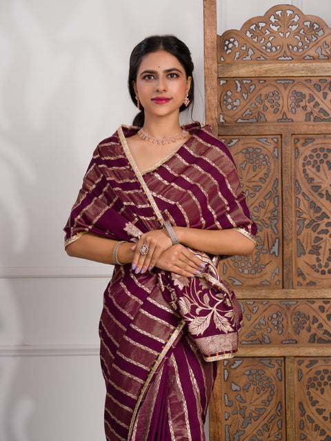 By Banarasi Saree With Festive Wear
