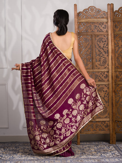 By Banarasi Saree With Festive Wear