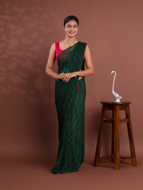 KcPc New Spiceal Chiffon Leheriya Style With Casual  Wear Saree KRN