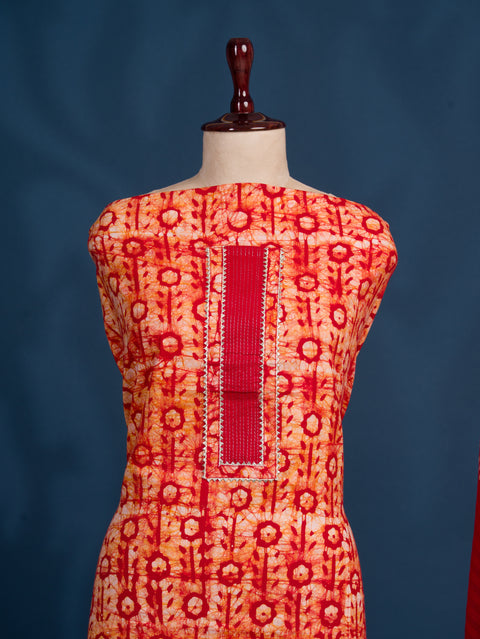 KcPc New Latest Cotton Batik Print style With Causal Wear Suit SJB