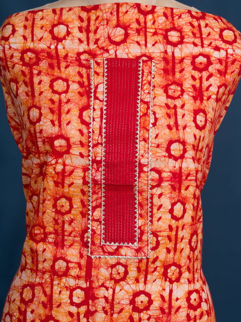 KcPc New Latest Cotton Batik Print style With Causal Wear Suit SJB