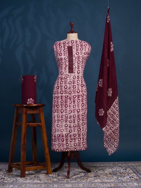 KcPc New Beautiful Cotton Batik Print style With Causal Wear Suit SJB