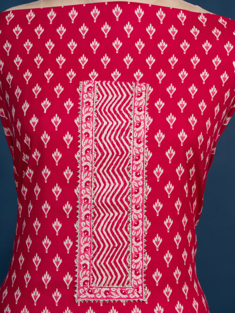KcPc New Cotton Flower Print style With Causal Wear Suit SJB