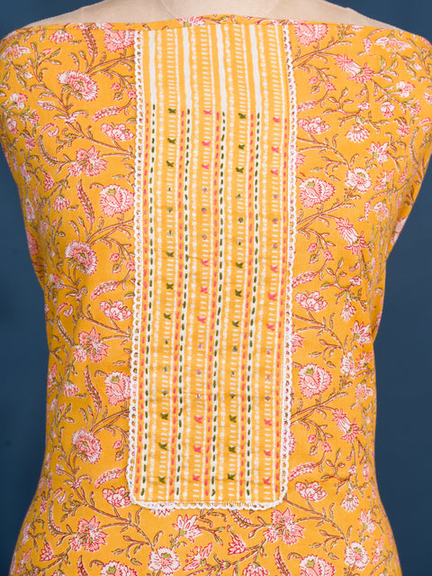 KcPc New Beautiful Cotton Flower Print style With Causal Wear Suit SJB